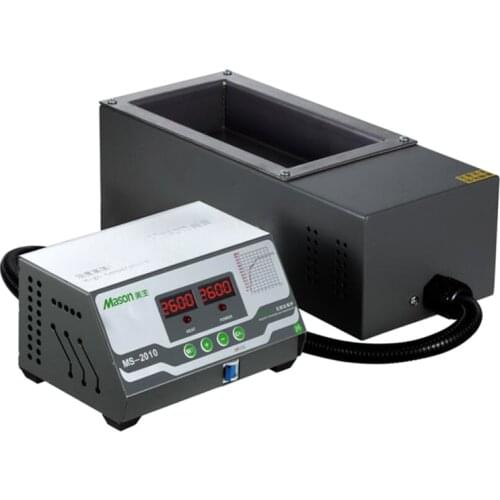 MS-2010 1200W Lead-free Split Type Tin Furnace Soldering Pot Tin melt tin 2.1KG 220V Soldering Tin Melting Furnace