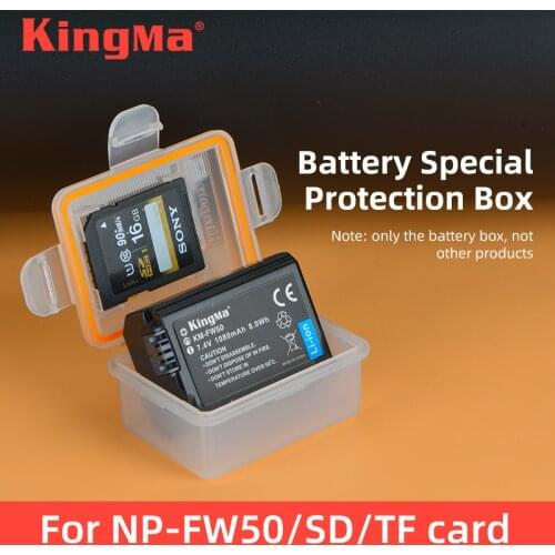 KingMa 10PCS Battery Plastic Case Battery Holder Storage BoxFor Sony NP-FW50 Battery A7 A7II A7S A7R A7RII A3000 A5000 A5100