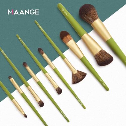 Factory Direct Sales MAANGE Ma'ang New 10 Makeup Brush Sets Burst Beauty Tools Foreign Trade Hot Sales