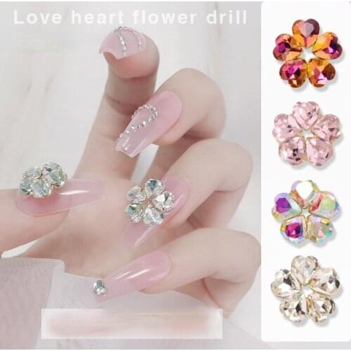 Nail care pile diamond jewelry 2021 new water drill super flash nail decoration Japanese and Korean nail polish