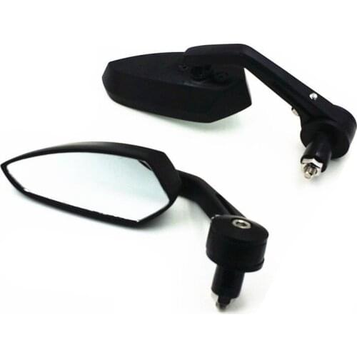 Universal 7/8'' 22mm Handle Bar End Motorcycle Bar End Rear View Side Mirrors For Honda Yamaha Kawasaki Suzuki Chopper