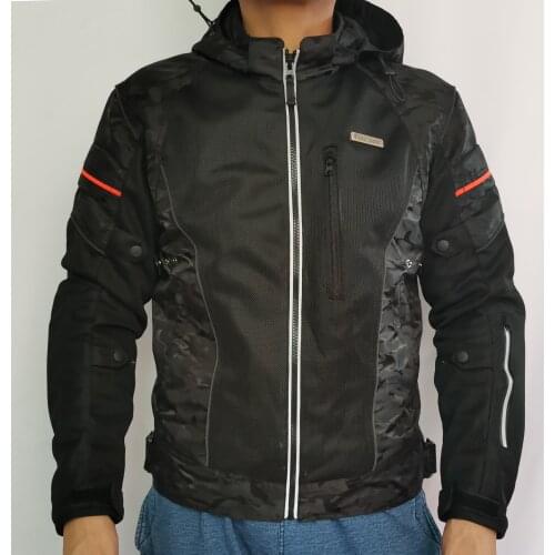 Four seasons riding jacket mens motorcycle anti-fall clothing motorcycle racing clothing mesh breathable thin