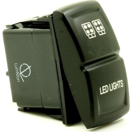 12-24V Car LED LIGHTS 12V 20A Toggle Rocker Switch Blue LED Light 5Pin ON OFF