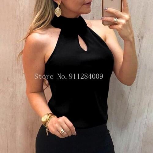 2021 S-5XL New Women Fashion Slim Sleeveless Tops Summer Solid Elegant Ladies Top TShirts Plus Size Sexy Designer Tops for Women
