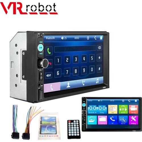 7" Touch Screen Car FM Radio 2 Din HD Multimedia Player Car Bluetooth Stereo MP5 Player Support U Disk/TF Play Remote Control