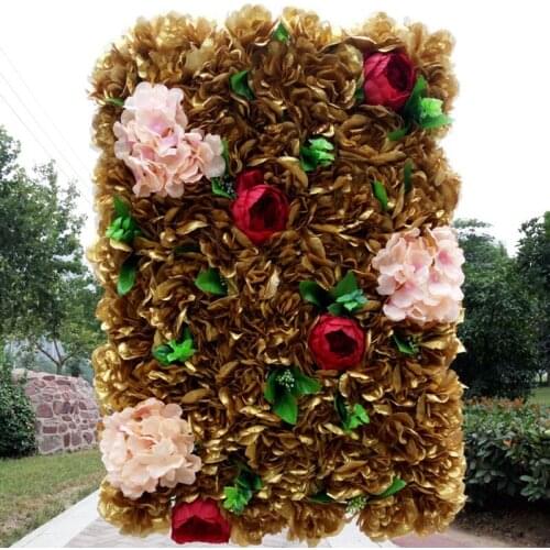 Free Shipping Aritificial Encryption Dahlia Peony Hydrangea Mixed Flower Wall for Wedding Arch Backdrop Wall Decoration Supplies