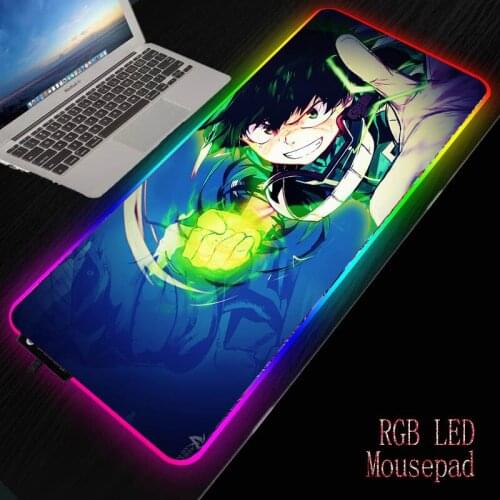 Xgz Backlit Animation Game RGB Large Mouse Pad Computer Mouse Pad for Gamers LED Backlit XXL Mause Handle Keyboard Table Mat
