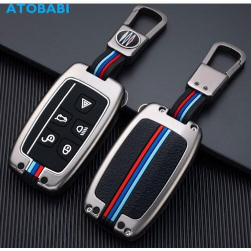 Zinc Alloy Car Key Case Remote Control Fobs Cover For Land Rover Range Rover Sport Evoque Velar Discovery LR4 Freelander2 Jaguar