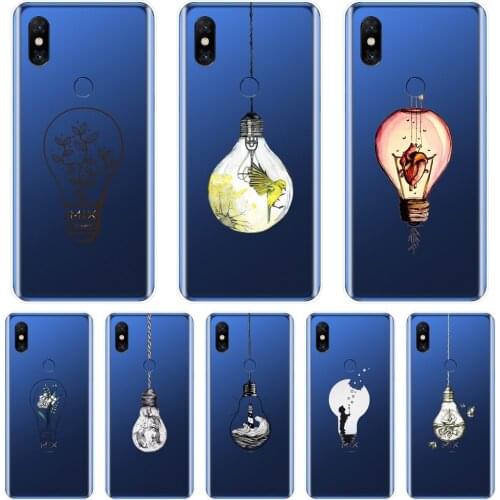 Art Flower light Fish Heart Bird Boy Phone Case For Xiaomi Mi Max Note 1 2 3 Soft Silicone Back Cover For Xiaomi Mi Mix 1 2 2S 3