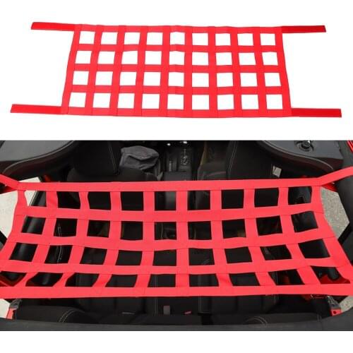 Black Red Car Top Roof Storage Hammock Bed Car Roof Top Soft Cover Rest Bed Hammock for Jeep Wrangler JK 07-19 Car Accessories