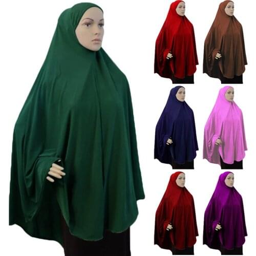 Formal Muslim Prayer Garment Hijab Khimar Women Ramadan Niqab Eid Islamic Turkey Namaz Burka Musulman Jurken Jilbab Djellaba