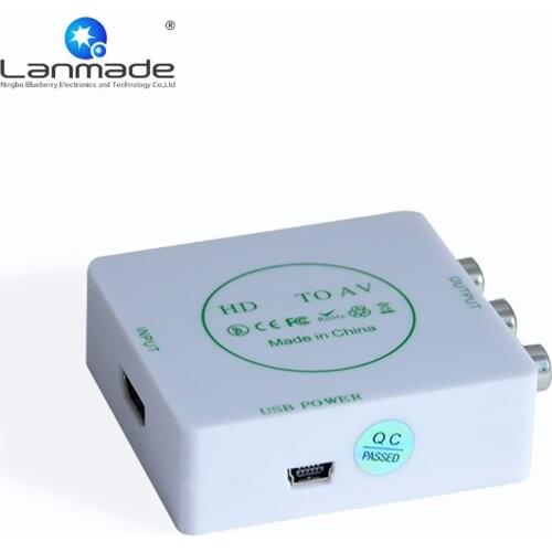 HD-MI to AV small white box for television