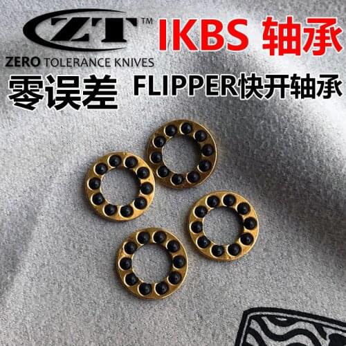 Ceramic Caged Bearings - 1 Pair - with Ceramic Balls Make knives Parts & Accessories Folding knife IKBS Bearing