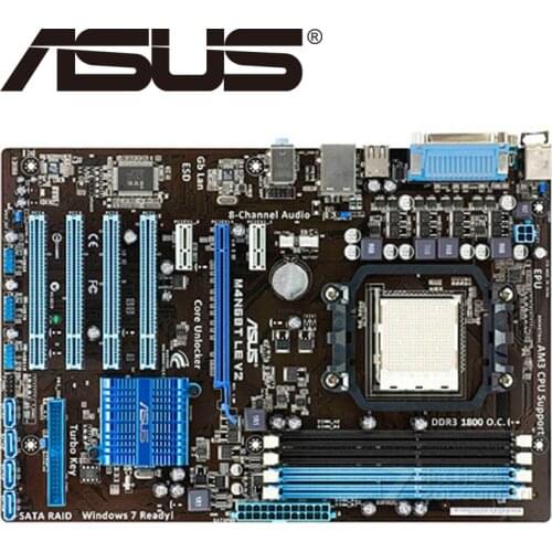 Asus M4N68T LE V2 Desktop Motherboard 630A Socket AM3 For Phenom II Athlon II Sempron 100 DDR3 16G ATX Original Used Mainboard