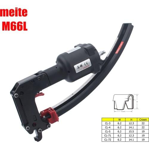 Meite M66L Lighter Faster Professional Pneumatic Clipping Gun Clip Air Tool for Fix the Spring of Mattress/Sofa Clip Nailer