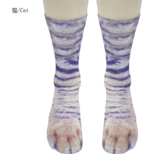Wet socks animal foot hoof socks cat paw middle tube socks DIY cartoon wholesale custom
