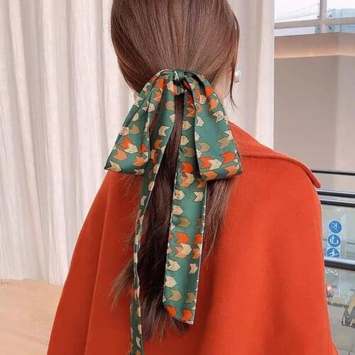 New French Style Stylish Hair Scrunchie Vintage Hair Decor French Style Skin Friendly Girls Scrunchie Hair Band Daily Wearing