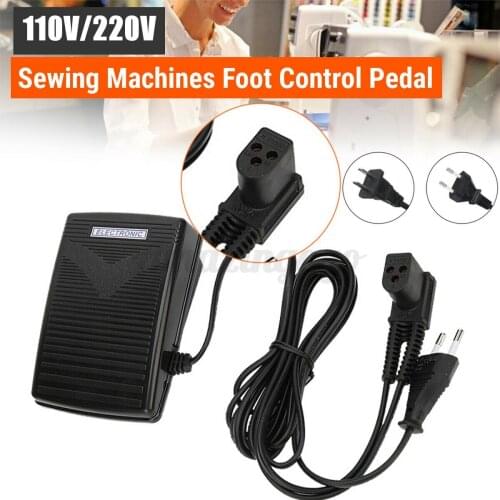 Sewing Machine Foot Control Pedal 3 Prong W/ Power Cord For Singer Brother JC EU/USA Plug For Choose