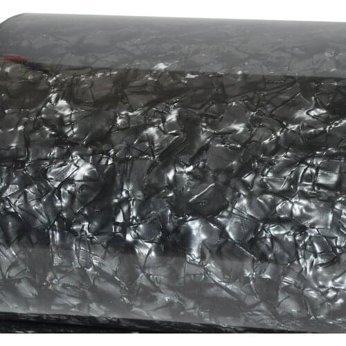 DIY Drum Wrap 0.50mm Diamond Black Celluloid Sheet Musical Instrument Deco Sheet