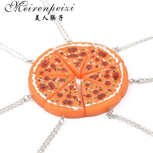 Best Friends Necklace Fashion Orange Pendant Necklace Jewelry For Family Friends New Year Gift Statement Necklace Christmas Gift