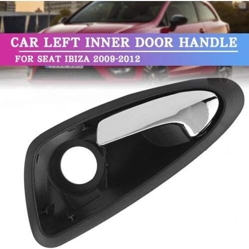 Interior Door Handles ar Front Right Left Inner Interior Door Handle For Seat Ibiza 2009-2012 6J1837114A Black Inner Door Handle