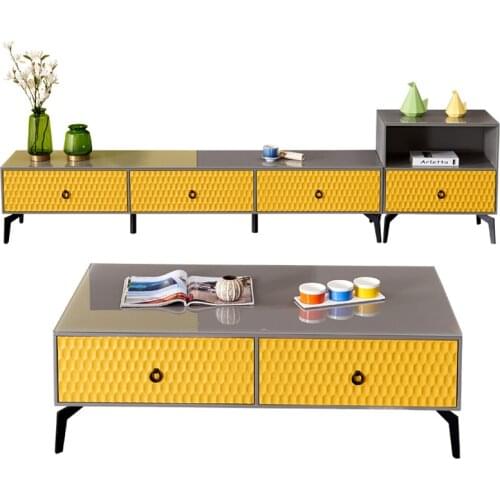 Coffee table basse de salon стол журнальный столик escritorio mesa de centro mesa desk + TV stand table + small cabinet creative