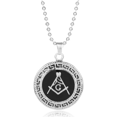 Badge Symbol Masonic Pendant Necklace Cute Free-Mason Freemasonry Necklaces Jewelry