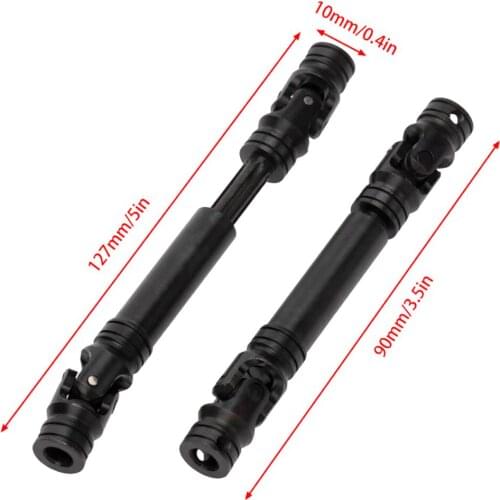 1Pair 90-127mm 107-159mm RC Car Drive Shaft for 1/10 TRAXXAS TRX-4 Land Rover Defender Ford G500 with 324 Wheelbase Parts Spare