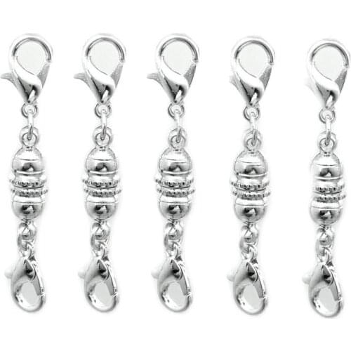 10pcs/Lot 2 Lobster Buckle Magnet Buckle DIY Necklace Bracelet Connector Jewelry Accessories