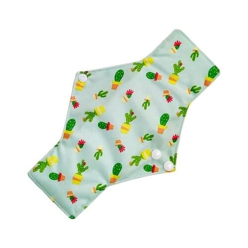 3PCS Bamboo Charcoal Cotton Pads Mama Reusable Menstrual Pads Sanitary Napkin Waterproof Leak-proof Women Feminine Hygiene Pads