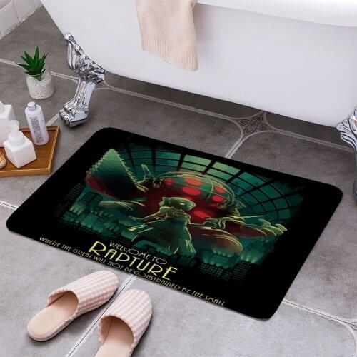 Bioshock Cheaper Anti-slip Modern Area Rugs Living Room Balcony Bathroom Printed Carpet Doormat Hallway Bath Mat