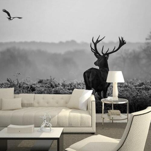 Large Custom Deer Animal Wall Murals Wallpaper for Living Room TV Sofa Background 3d Photo Mural 3d Murals