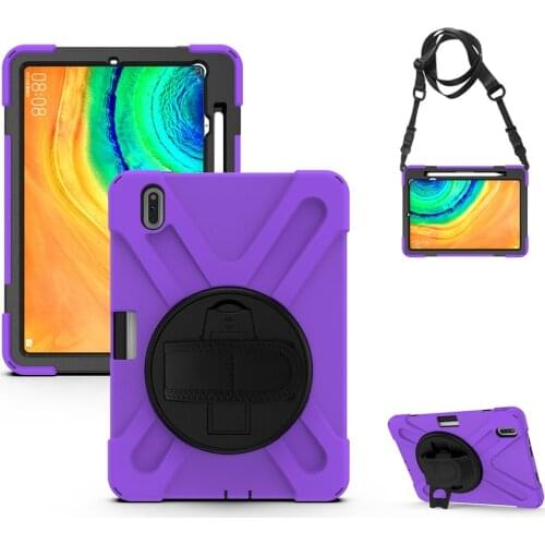 Case For Huawei MatePad Pro 10.8 inch MRX-W09 W19 AL09 AL19 Tablet Stand Shell hand shoulder strap pen slot holder+ film+pen