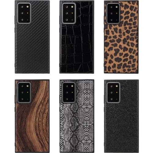 Cover for Samsung Note8 9 10 20 Plus A70 A50 A51 A71 Case Protector Luxury Leather Snake Leopard Print