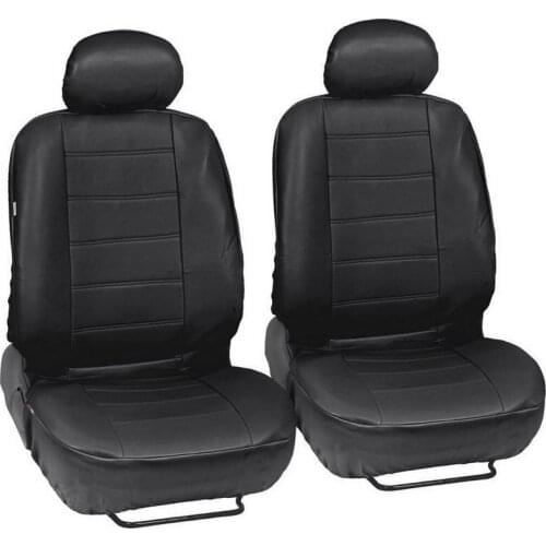 Car Seat Cover Artificial Leather Material Universal Car Mat Four Seasons Available Black Car Styling