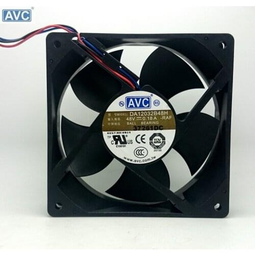 For AVC DA12032B48H 12032 12cm 120mm DC 48V 0.18A axial case cooling fan