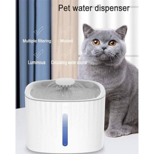 Pet Dog Cat Water Fountain Electric Automatic Feeder Dispenser Container 3L LED Water Level Display For Dogs Cats Drink Dropship