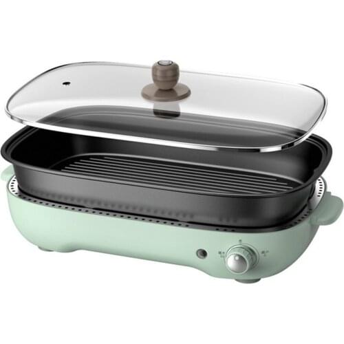 Electric Grill Barbecue Pot Household Indoor Hot Pot Barbecue One Pot Grilled Fish Multifunctional Baking Tray