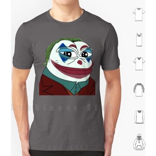 Clown Honkler T Shirt Big Size 100% Cotton Frog Happy Special Meme Toilet Twitch Emotes Cartoon Animal Green Sad Big Eyes Dank