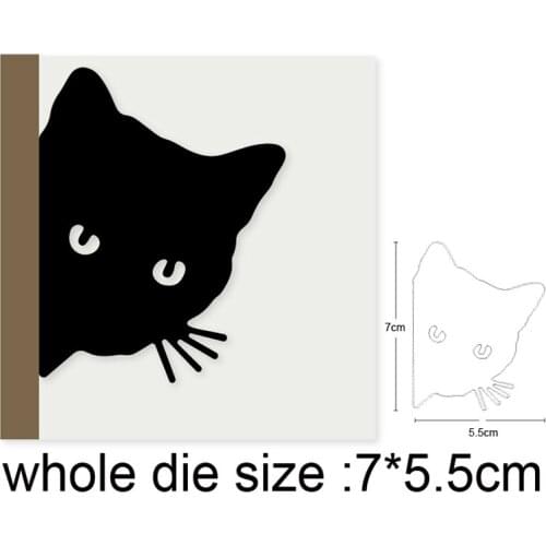 Cute Animal Cat Metal Cutting Dies Scrapbooking Stencils dies DIY Album Cards Decoration Embossing Die Cuts Craft Dies 2020 NEW