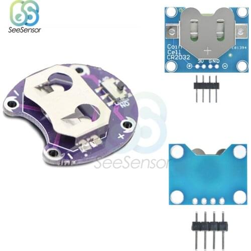 LilyPad Coin Cell Battery Holder Module CR2032 Battery Breakout Board Mount DIY Electronic PCB Board Small Slide Switch Board