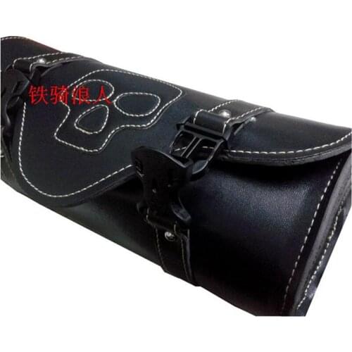 Motorcycle Saddlebag Tool Bag Luggage Tail Luggage Bags Universal Motorcycle PU Leather Saddlebag for Harley Honda Kawasaki