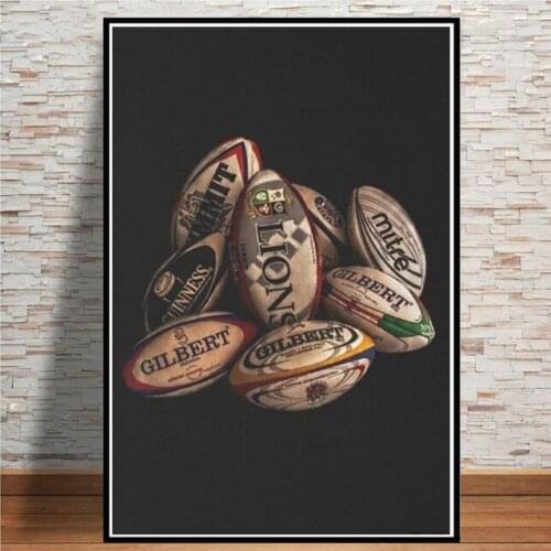Rugby Balls Canvas Prints Art Posters and Prints Canvas Art Wall Paintings Cuadros Pictures for Living Room Home Decor Cuadros