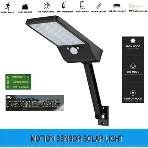 48 LED 800 LM Solar Power PIR Motion Sensor Wall Light Outdoor Waterproof Energy Savg Street Garden Security Lamp spo