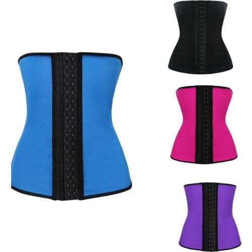 Neoprene Body Shaper sportwear 9 Steel Bone Waist Corset Latex Waist Cincher Corset Slim Belt Rubber cincher w7462