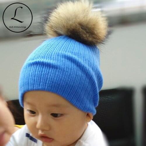 2017 New Cotton Beanie Kids Hat Beanies For Girls&Boys Crochet Beanie Baby Pom Pom Hats Beanie Baby Girl Gorros Crochet Hat