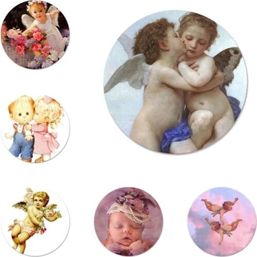 New Arrival Boy Girl Angel Baby Badge Brooch Pin Accessories For Clothes Backpack Decoration gift