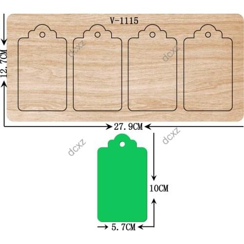 New card wooden dies cutting dies for scrapbooking /Multiple sizes /V-1115