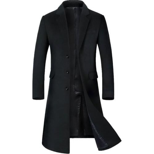 Autumn Mens A Long Jacket Below The Knee,Mens Overcoat,Mens Coat Windbreaker,Men Coats,Wool Coat Men ,Long Coat Men