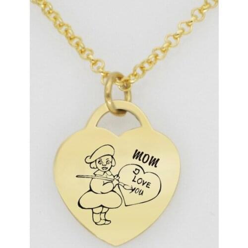 "I love you Mom" Necklace AliExpress Top Selling Heart Collar Necklaces Jewelry for Women YP6931 Drop Shipping